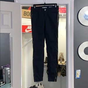 Dark denim skinny jeans